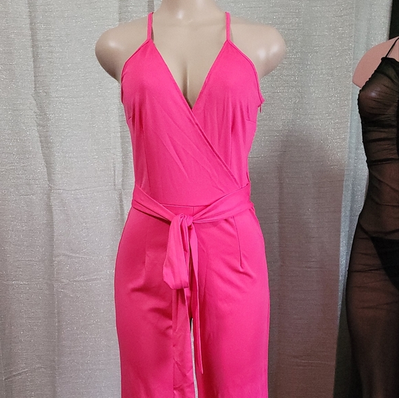 Fashion pink Jumpsuit new size S. Xl,2XL available. PRICE TODAY ONLY 🚨 - Picture 4 of 7